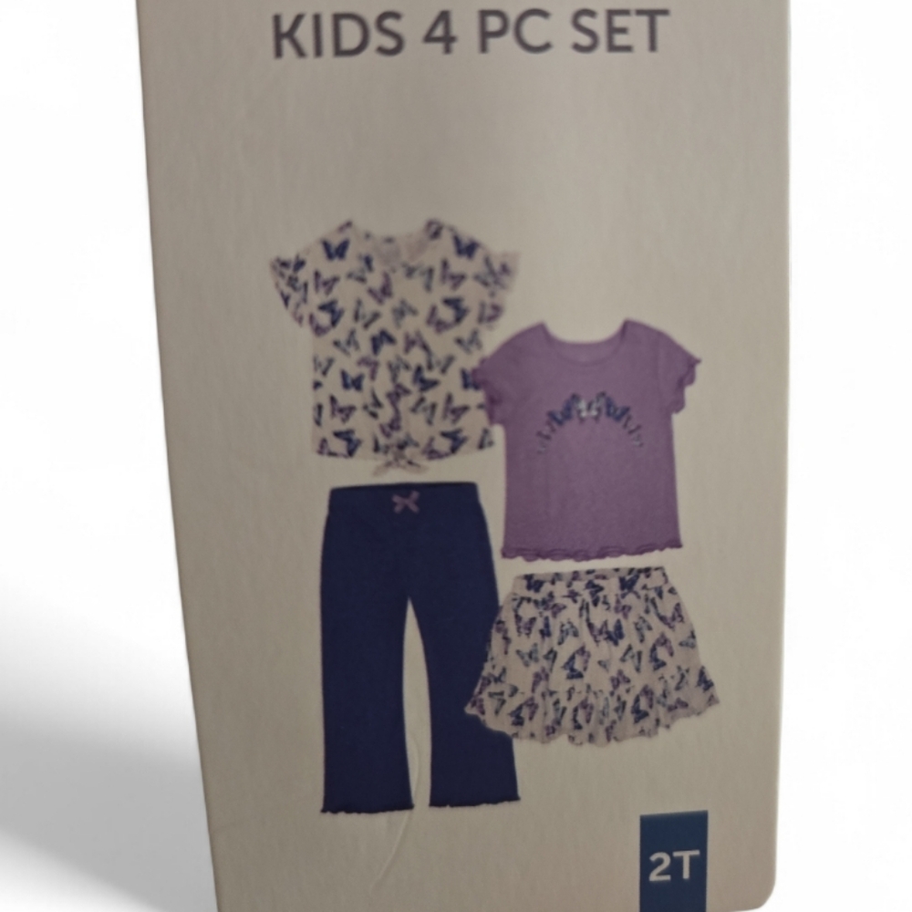 Berkley Jensen Toddler Girls 4-piece set size 2T - Picture 3 of 3